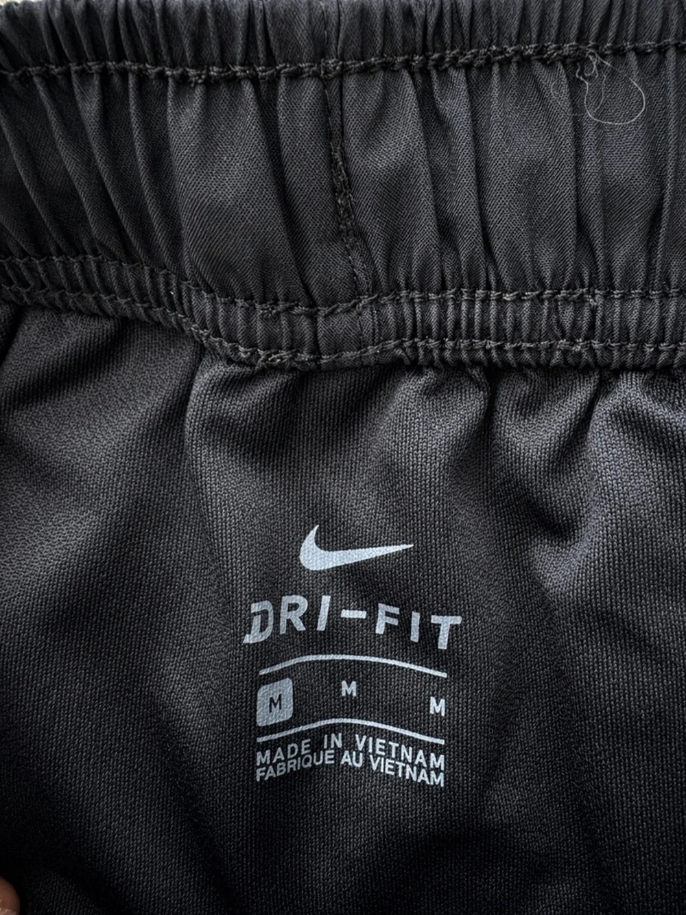 Nike Air Dri-FIT Black Running Shorts White Trim Women’s M